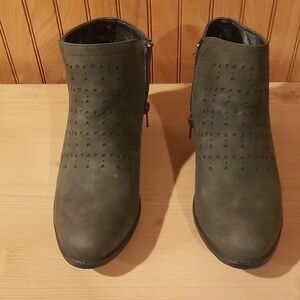 Stylish Olive Ankle Booties
